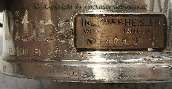 DITMAR Maxim 531, Händlerbeschriftung
