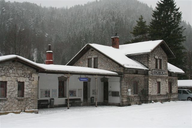 Bahnhof Hohenberg, 11. Dez. 2010