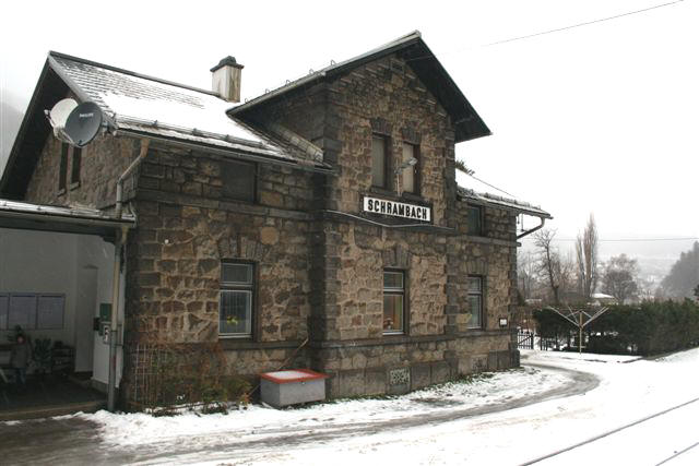 Bahnhof Schrambach, 11. Dez. 2010